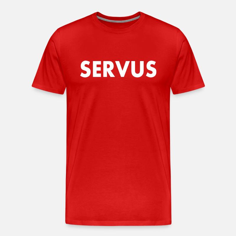 Servus - Männer Premium Bio T-Shirt - Rot