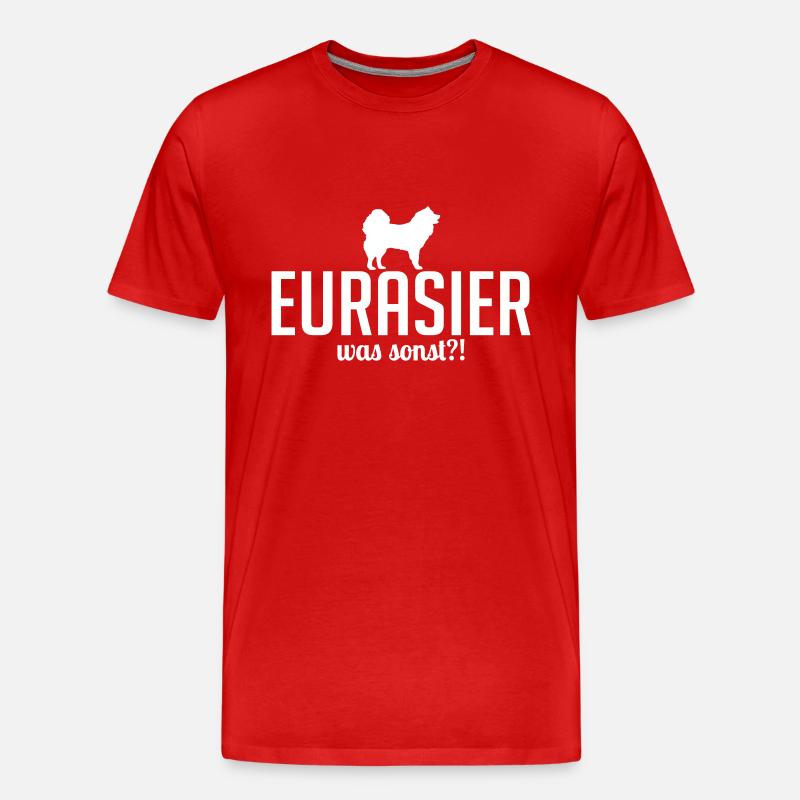EURASIER was sonst - Männer Premium Bio T-Shirt - Rot