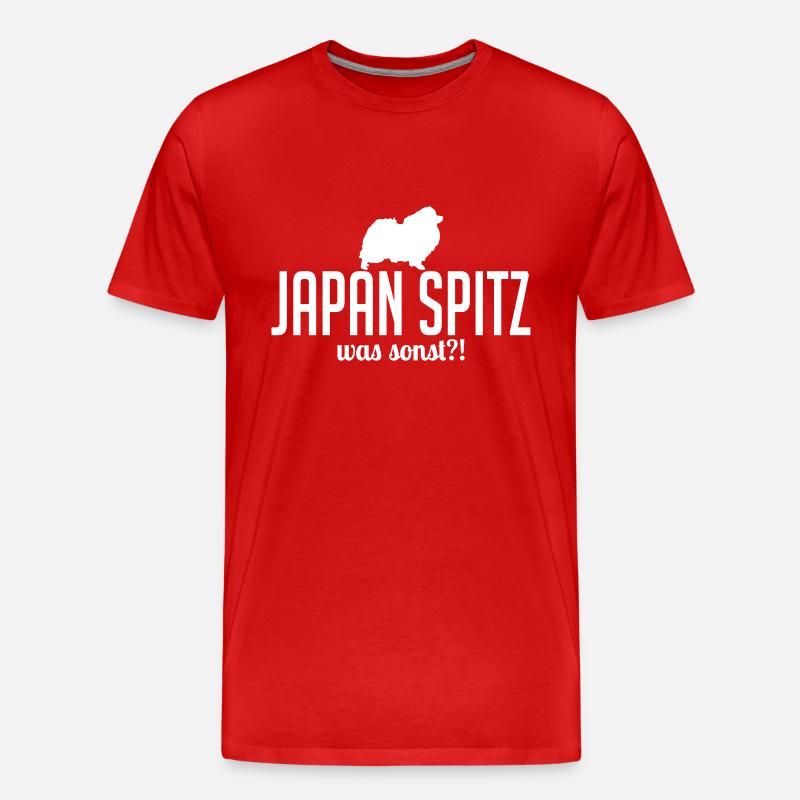 JAPAN SPITZ was sonst - Männer Premium Bio T-Shirt - Rot