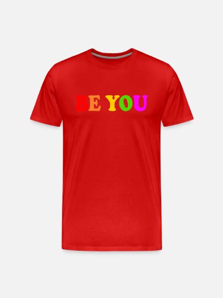 Be you - Men's Premium Organic T-Shirt - red