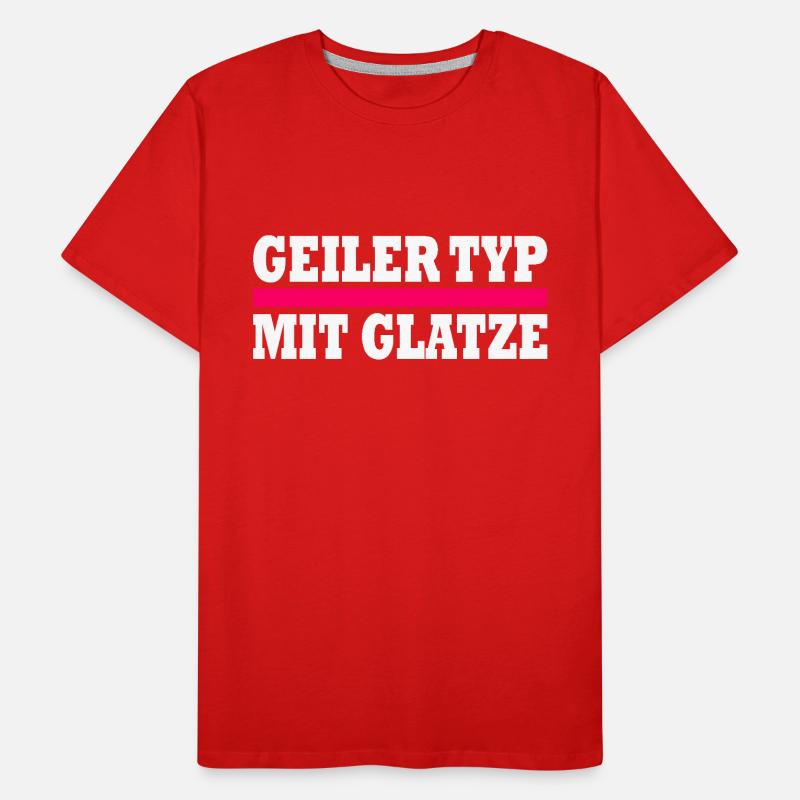 geiler typ mit glatze Männer Premium Bio T-Shirt