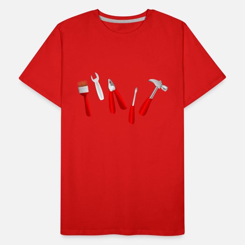 tool tools brush hammer screwdriver pliers Men's Premium Organic T-Shirt