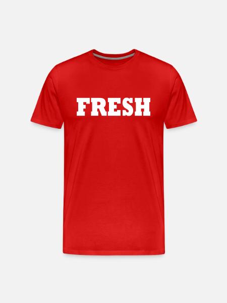 Fresh - Men's Premium Organic T-Shirt - red