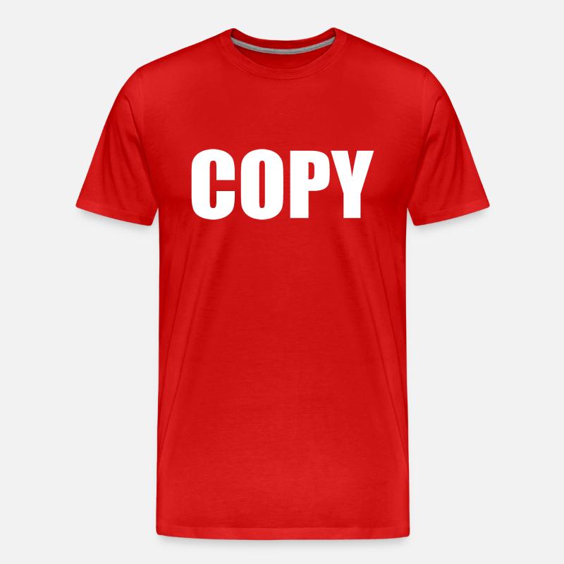 Copy - Männer Premium Bio T-Shirt - Rot