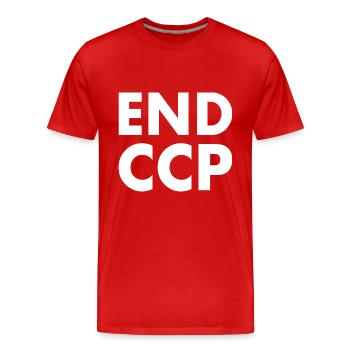 End ccp - Männer Premium Bio T-Shirt - Rot - Vorne - Damien (186cm)