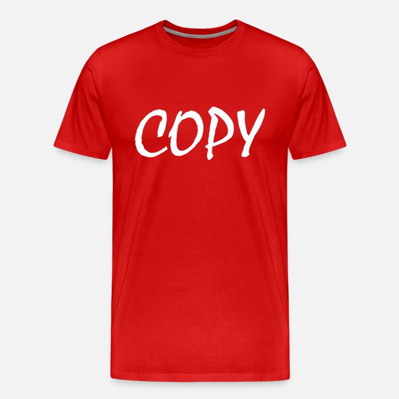Copy - Männer Premium Bio T-Shirt - Rot