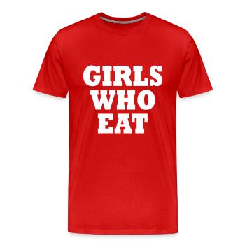 Girls who eat - Männer Premium Bio T-Shirt - Rot - Vorne - Damien (186cm)