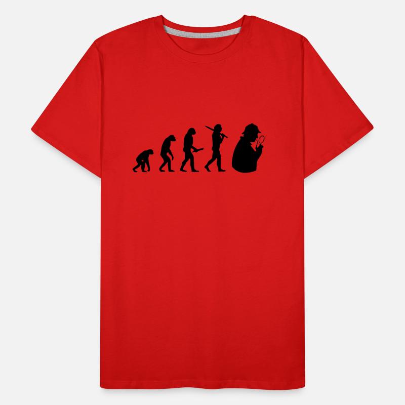 sherlock holmes evolution progress development Men's Premium Organic T-Shirt