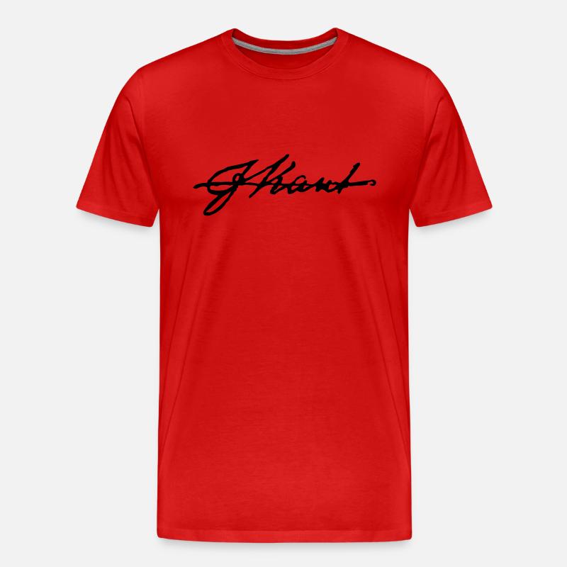 Immanuel Kant - Männer Premium Bio T-Shirt - Rot