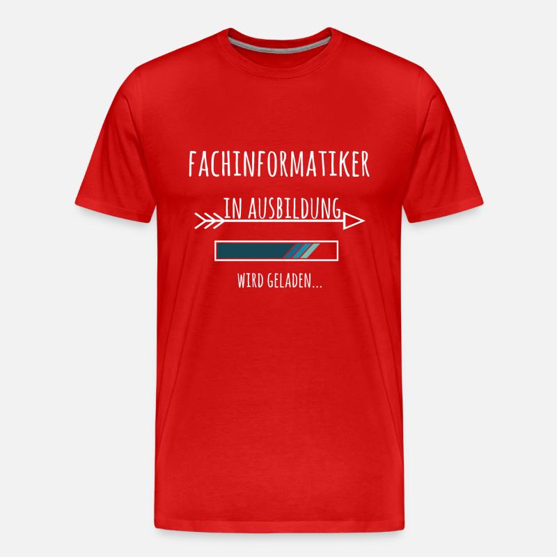 Fachinformatiker Ausbildung Beruf - Männer Premium Bio T-Shirt - Rot