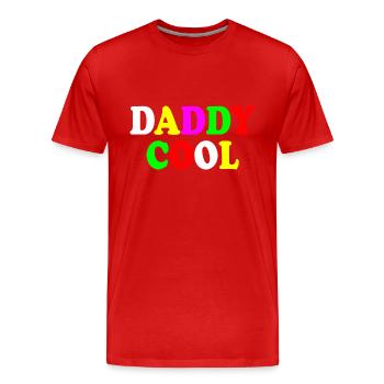 Daddy cool - Men's Premium Organic T-Shirt - red - Front - Damien (186cm)