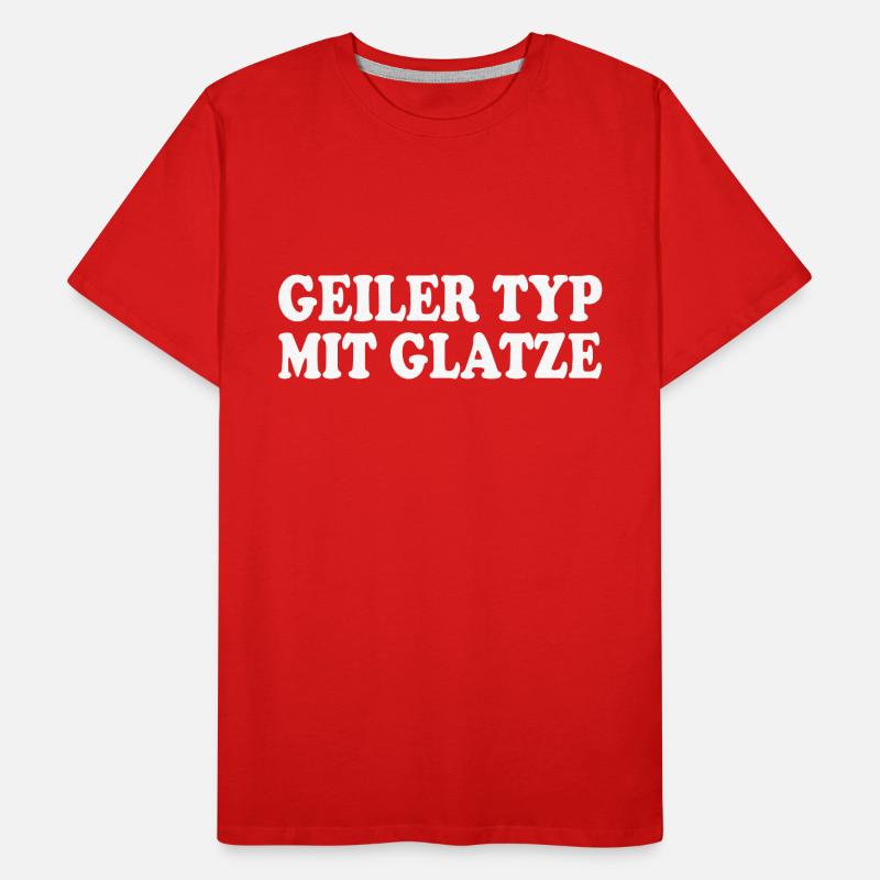 guy with bald head Men's Premium Organic T-Shirt