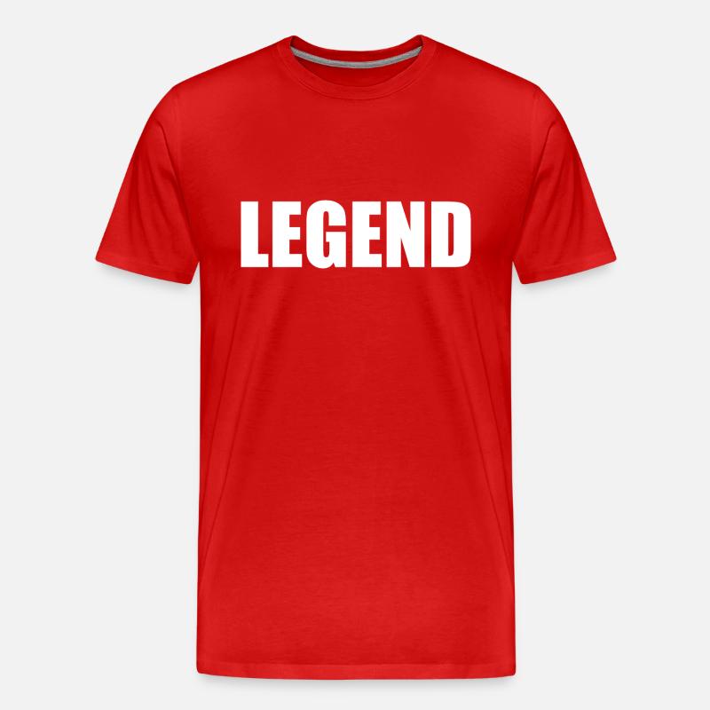 Legend - Männer Premium Bio T-Shirt - Rot