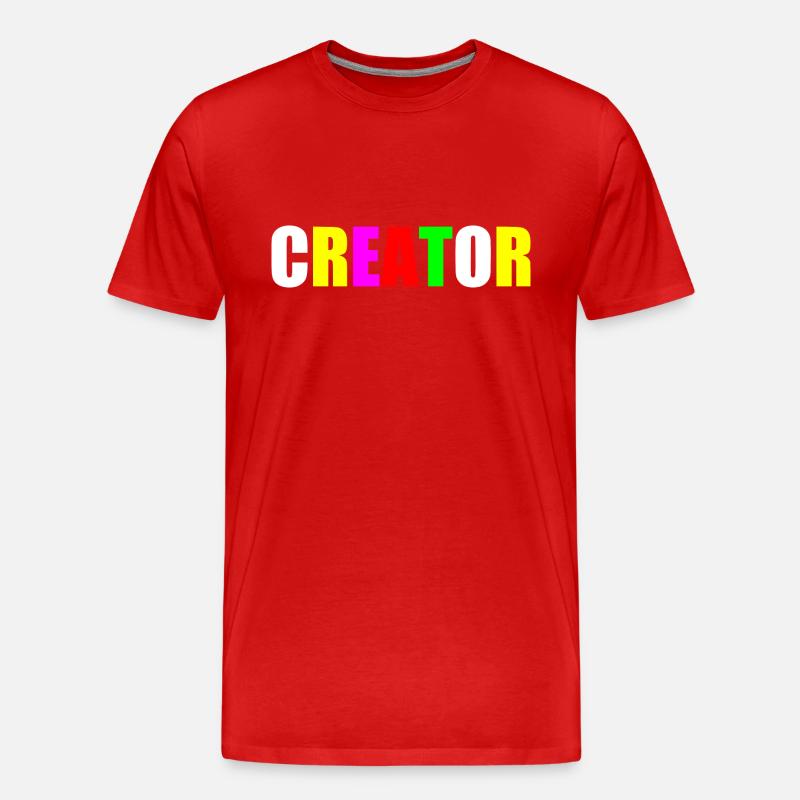 Creator - Männer Premium Bio T-Shirt - Rot