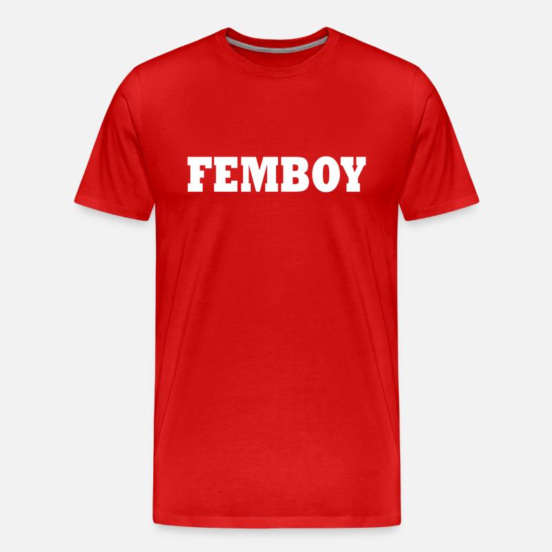 Femboy - Männer Premium Bio T-Shirt - Rot