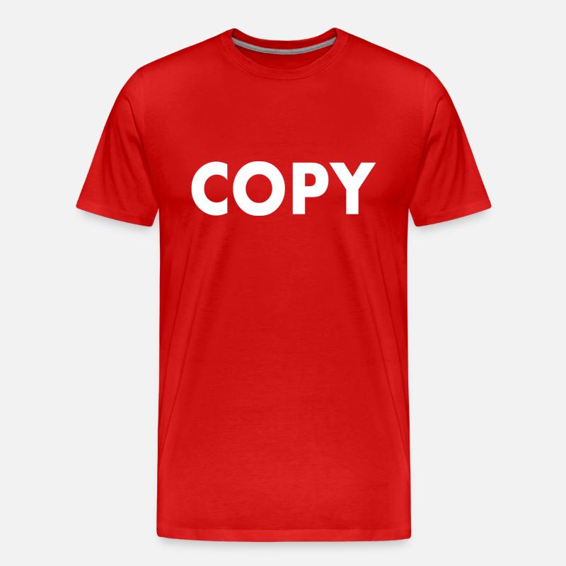 Copy - Männer Premium Bio T-Shirt - Rot