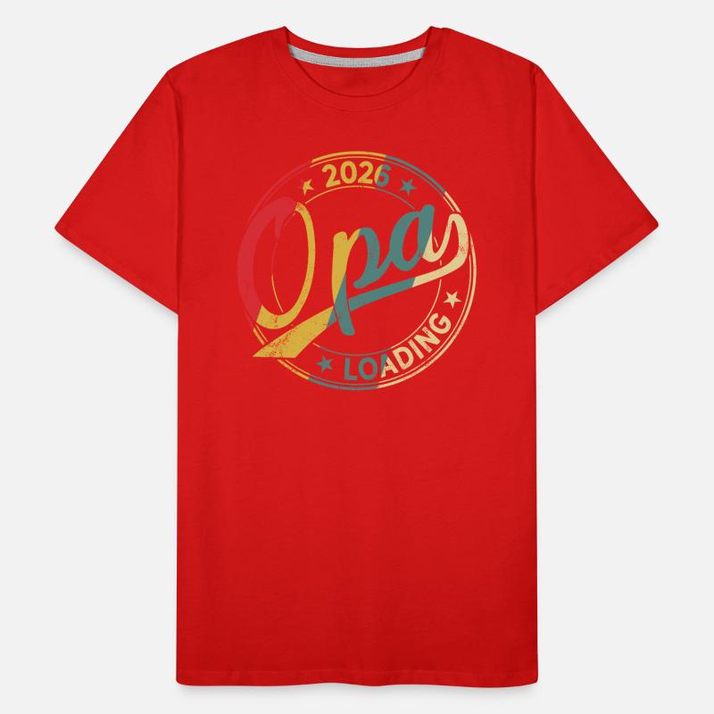 Opa 2026 Loading Werdender Opa 2026 Männer Premium Bio T-Shirt