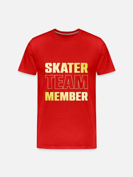 skater team - Men's Premium Organic T-Shirt - red