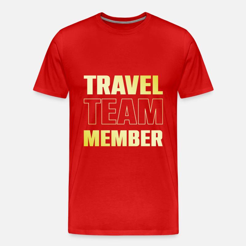 Reisen Team - Männer Premium Bio T-Shirt - Rot
