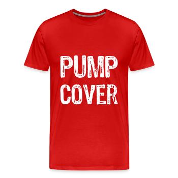 Pump Cover Gym T-shirt - T-shirt bio Premium Homme - rouge - Devant - Damien (186cm)