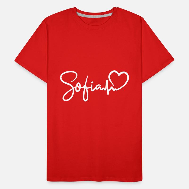 Sofia Heartbeat Bulgaria Sofia Men's Premium Organic T-Shirt