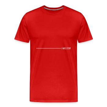 Avent de Noël de l’équipage de Noël - T-shirt bio Premium Homme - rouge - Devant - Damien (186cm)