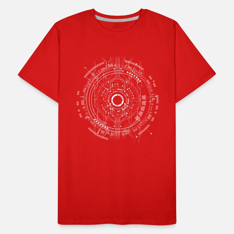 computer Platine Core cpu pc code Programm Nerd lo Männer Premium Bio T-Shirt