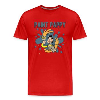 House Painter Dad Unique Gifts - Men's Premium Organic T-Shirt - red - Front - Damien (186cm)
