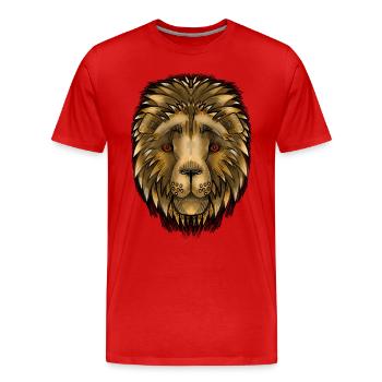 Vinny von Jon Ball - Männer Premium Bio T-Shirt - Rot - Vorne - Damien (186cm)