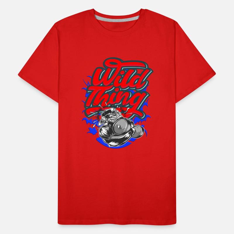 Fitness Training Monkey Wild Weight Training Workout Gym Men's Premium Organic T-Shirt