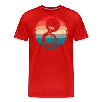 Sousaphon Blasmusik Tuba Instrument Musiker - Männer Premium Bio T-Shirt - Rot - Vorne - Damien (186cm)