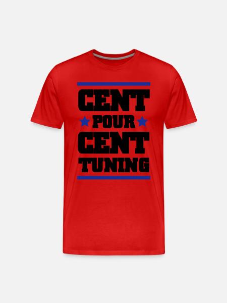 CENT POUR CENT TUNING - T-shirt bio Premium Homme - rouge
