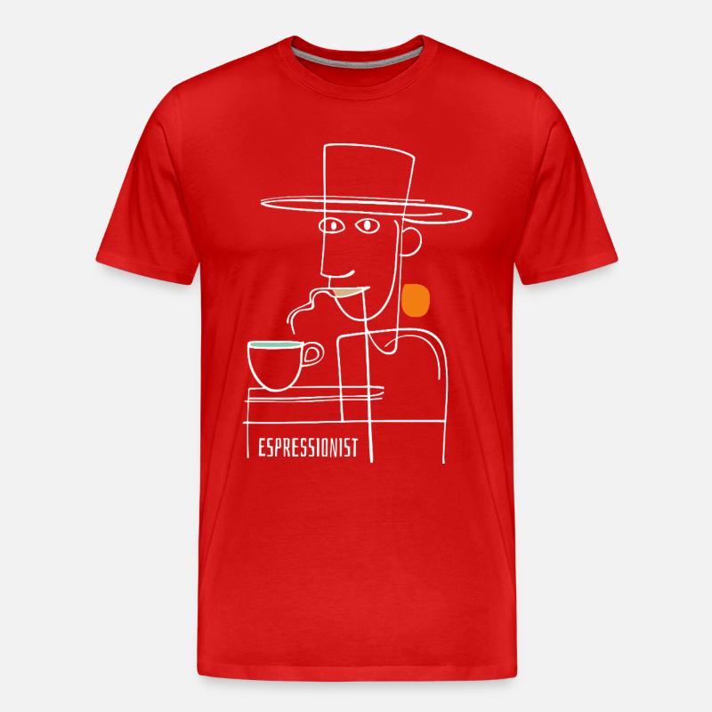 Espressionist - Espresso - Boisson au café - T-shirt bio Premium Homme - rouge