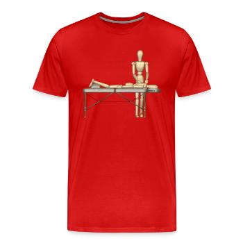 first aid massage erste hilfe therapy therapie6 - Männer Premium Bio T-Shirt - Rot - Vorne - Damien (186cm)