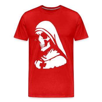 Captivez avec le surnaturel dans Horror Nun, Sa - T-shirt bio Premium Homme - rouge - Devant - Damien (186cm)