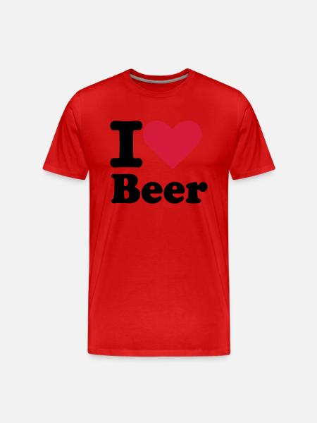 Beer - Men's Premium Organic T-Shirt - red