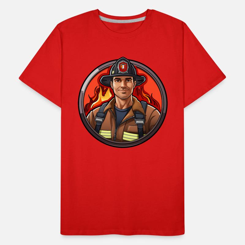 Pompier T-shirt bio Premium Homme