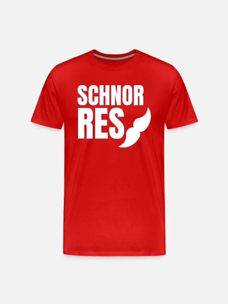 Schnorres - Männer Premium Bio T-Shirt - Rot