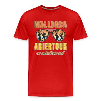 Mallorca Abiertour Abitur Party Reise - Männer Premium Bio T-Shirt - Rot - Vorne - Damien (186cm)