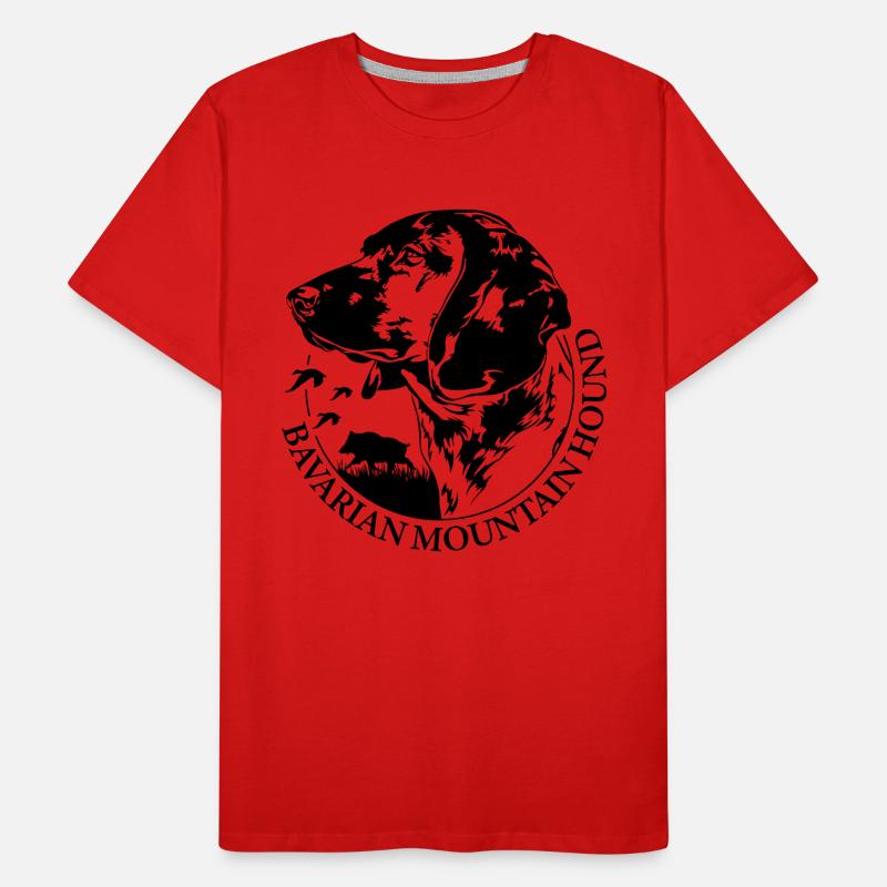 BAVARIAN MOUNTAIN HOUND Jagdhunde Hunde Wilsigns Männer Premium Bio T-Shirt
