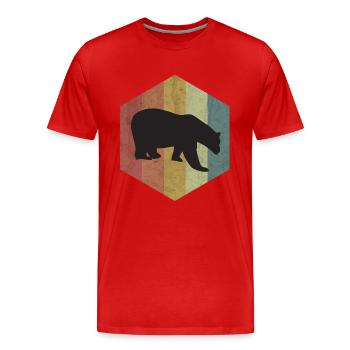 Ours brun ours Ours polaire ours polaire - T-shirt bio Premium Homme - rouge - Devant - Damien (186cm)
