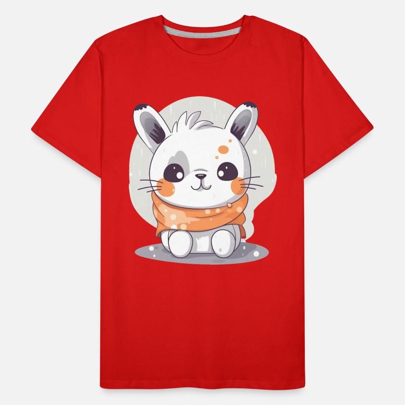 Cute Bunny Männer Premium Bio T-Shirt