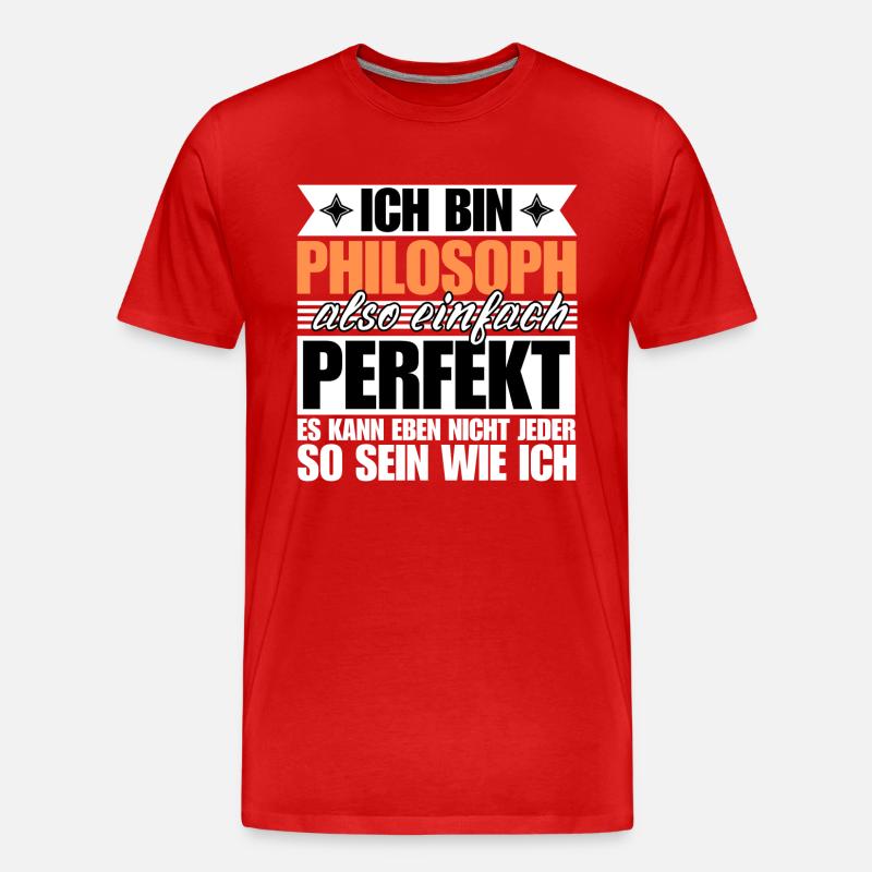 Perfekter Philosoph - Männer Premium Bio T-Shirt - undefined