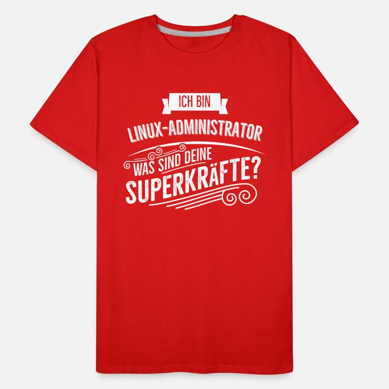 Linux Administrator Männer Premium Bio T-Shirt
