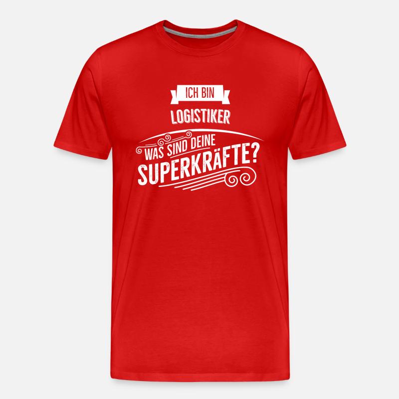 Logistiker - Männer Premium Bio T-Shirt - Rot