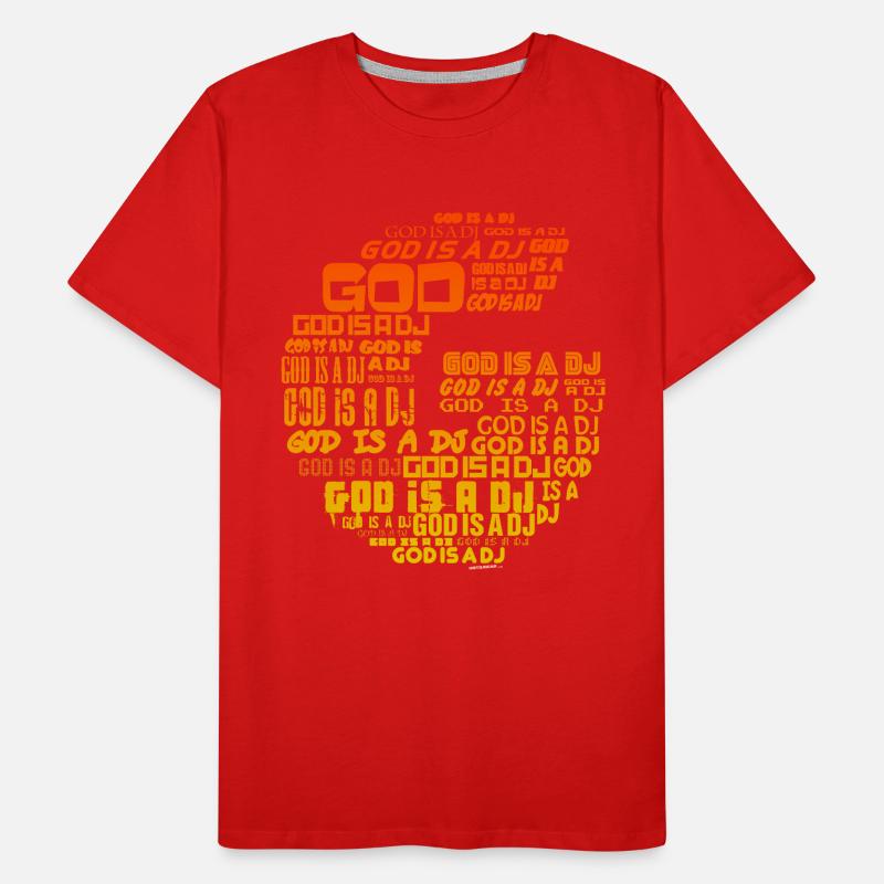 God is a DJ Männer Premium Bio T-Shirt