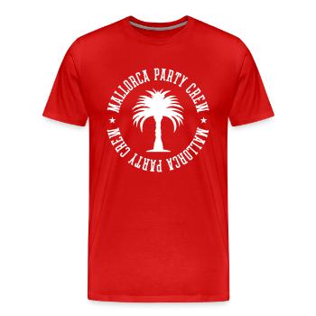 Mallorca Party Crew - T-shirt bio Premium Homme - rouge - Devant - Damien (186cm)