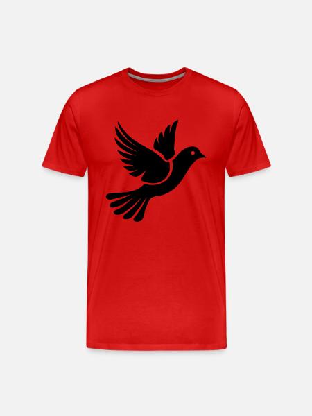 Dove - Men's Premium Organic T-Shirt - red