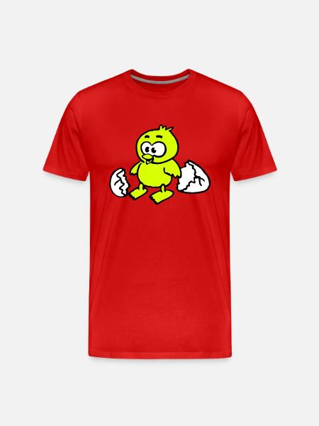 kuken_a_3c - Men's Premium Organic T-Shirt - red
