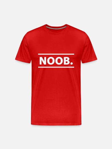 Noob - Men's Premium Organic T-Shirt - red